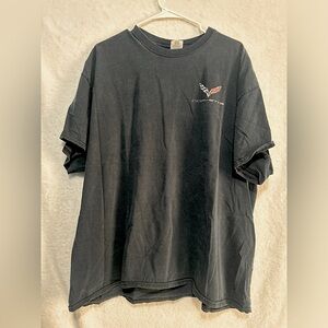 Vintage Corvette The Legend Lives On Graphic Emblem Crew Neck T-shirt size 2XL